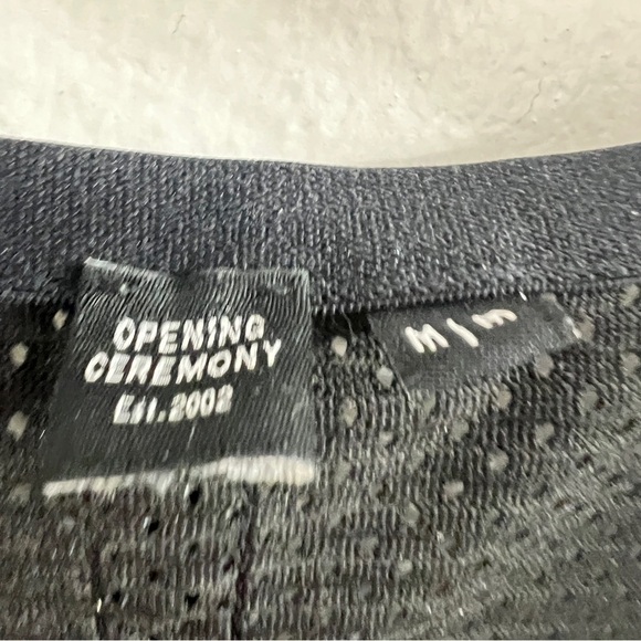 Opening Ceremony Unisex BOX LOGO MESH TANK, black and white size M - Picture 8 of 9